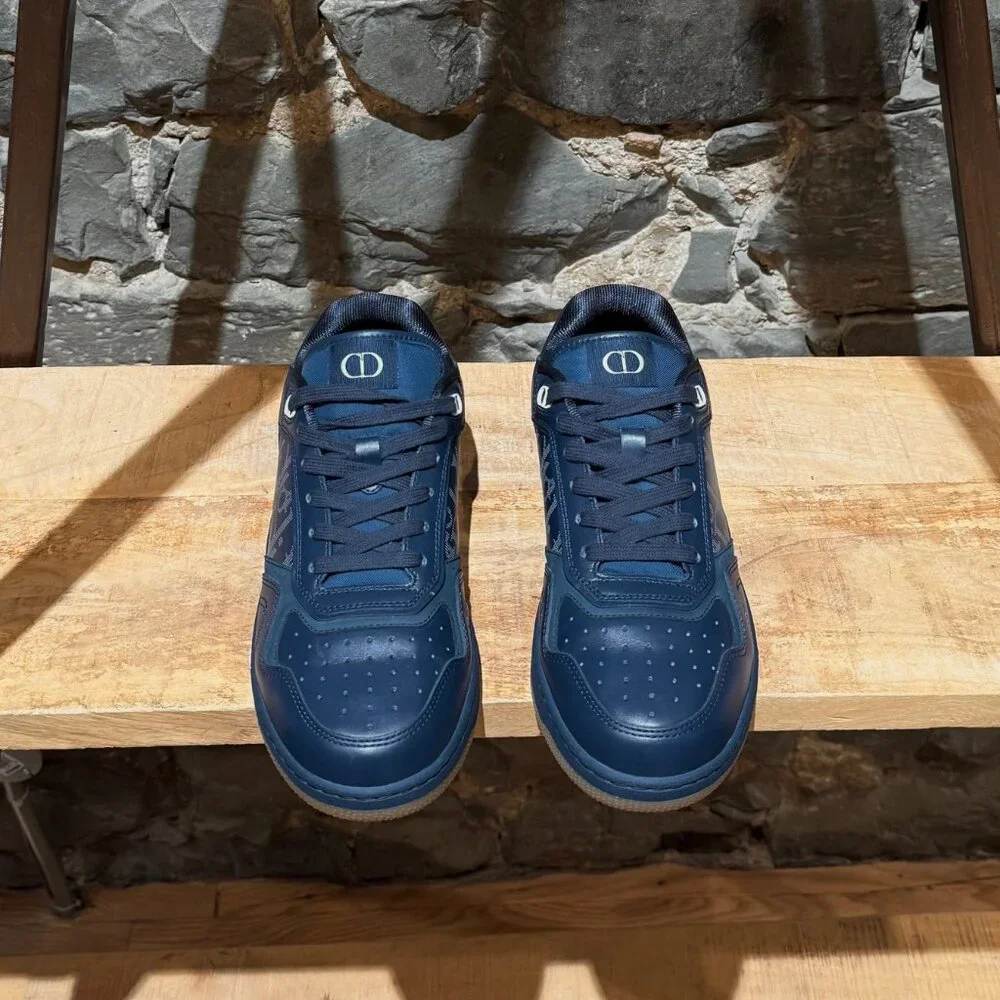 Dior B27 Blue Galaxy Oblique Low-top Sneakers - Picture 4 of 13